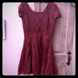 Burgundy dress